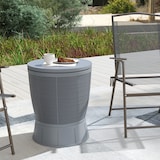 thumbnail of 41-Liter-Kühlschrank-Tisch für den Außenbereich, 3-in-1-Cool-Bar, Beistelltisch mit verstellbarer Höhe, Eiswürfelbehälter, abnehmbarer Deckel, grau