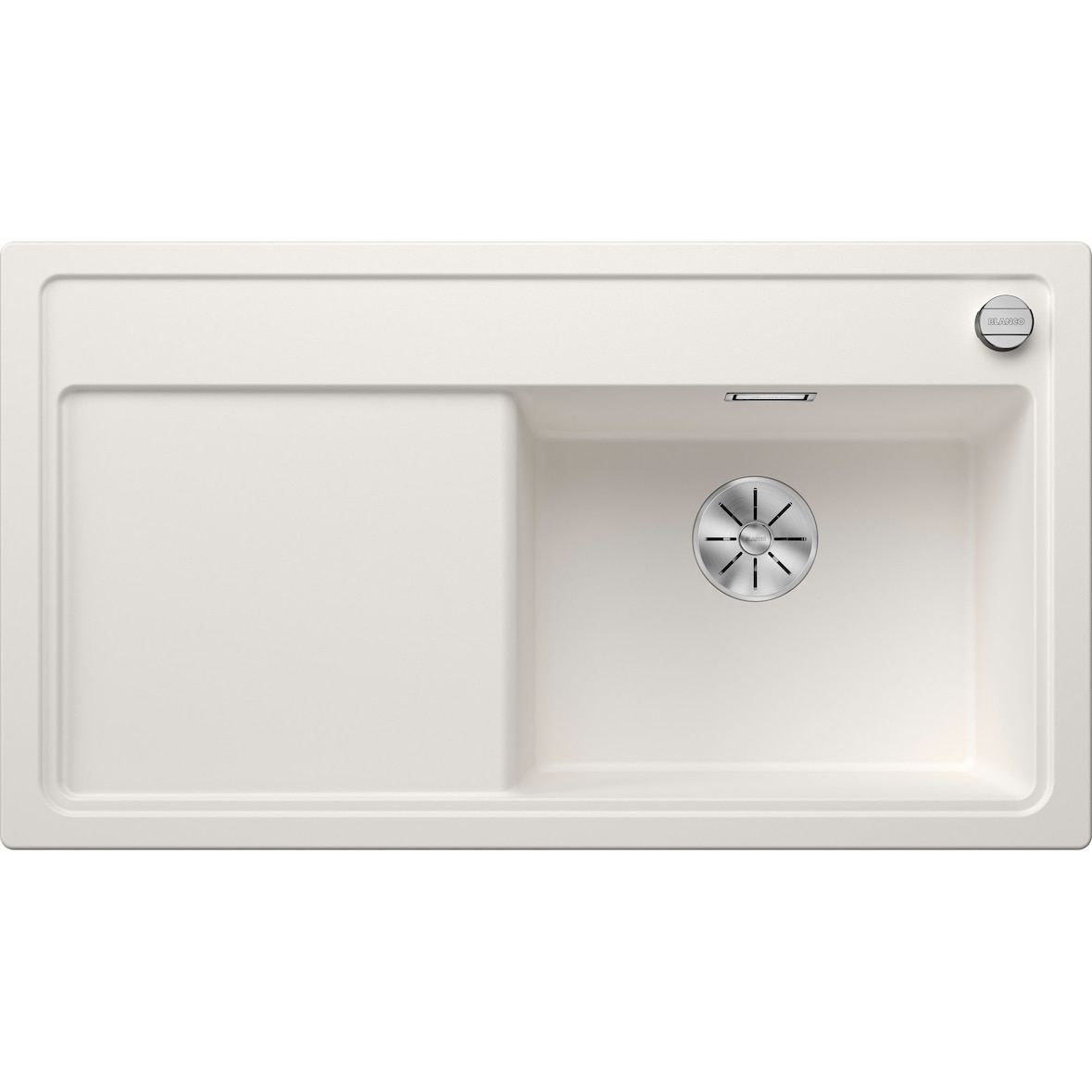 BLANCO ZENAR 5 S-F Spüle, Becken weiß, flächenbündig ab 50 cm, ohne Zubehör