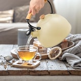 thumbnail of Briebe Pastel Chaleira de Indução com Apito, 2,5 L, Aço Inox, Retro, Vitrocerâmica, Gás, Cabo de Madeira , Amarelo