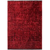 thumbnail of Carpetsale24 Baumwolle Teppich Rot 240x340 cm  Waschbar Vintage Kelim Kurzflor Rutschfest & Weich Einfarbig Meliert Für Wohnzimmer Schlafzimmer