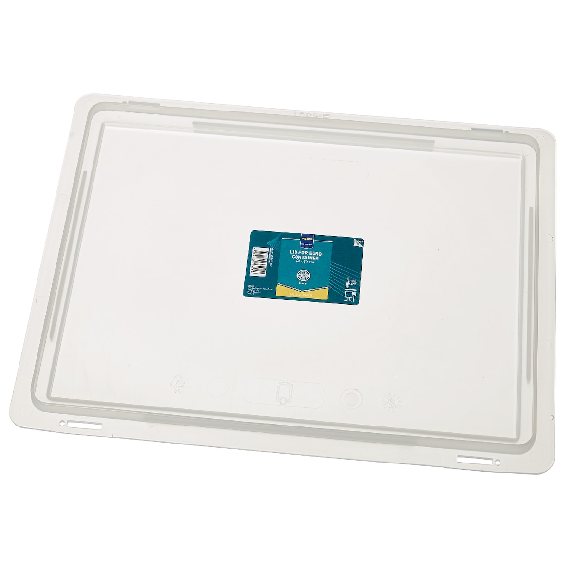 METRO Professional deksel voor eurocontainer, 40 x 30 cm, transparant
