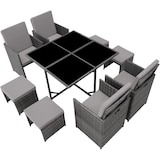 thumbnail of tectake Salon de jardin BILBAO 8 places avec housse de protection - gris - 403901