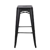 thumbnail of Halenbeek Tabouret de bar Iron black frosted, 75 x 51 x 51 cm, noir