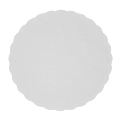 Rond festonné blanc ø 19 cm (250 unités)