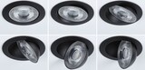 thumbnail of Paulmann LED Einbauleuchte White Select Aumus 3er-Set   rund 105mm 90°  3x5W 3x700lm 230V dimmbar 2700 - 6500K Schwarz 92258