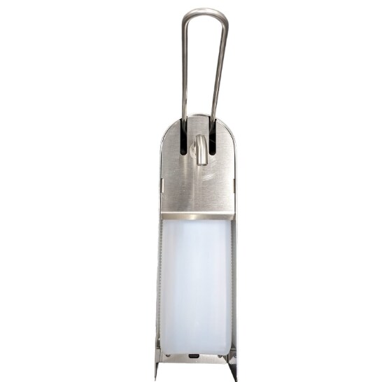 Seifen- und Desinfektionsmittelspender, 1000ml, leer, Edelstahlgehäuse, offene Ausführung, Höhe ca. 32,5 cm