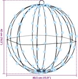 thumbnail of vidaXL Ball mit 192 LEDs 2 pcs Kaltweiß 40 cm Metall