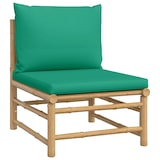 thumbnail of vidaXL 3-tlg. Garten-Lounge-Set mit Grünen Kissen Bambus