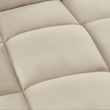 thumbnail of tectake Sillón de suelo con respaldo Snooze, 2 en 1, terciopelo, regulable en 14 posiciones   Beige