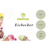 thumbnail of DeinPack Eisbecher 50 Stück Speisebecher schwarz unbedruckt 240 ml runde