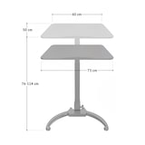 thumbnail of SVITA WONJU Laptoptafel Mobiele hoge tafel Laptopstandaard Laptop trolley Opvouwbaar In hoogte verstelbaar Zwart