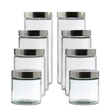 thumbnail of Vorratsdose Vorratsgläser Aufbewahrungsgläser 4 Größen 8er Set