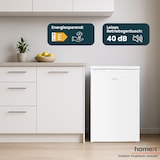 thumbnail of homeX Kühlschrank mit Gefrierfach klein, Mini Kühl-Gefrierkombination - 109 Liter, freistehend, weiß, CS1091E-W