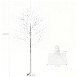 thumbnail of COSTWAY Albero Luce LED 180 cm, Betulla con Luci LED Bianco Caldo, Albero di Natale Artificiale, Albero di Natale