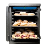 thumbnail of Contenedor isotérmico 146L polipropileno negro PPE para contenedor de acero inoxidable 60x40cm - Raíl guía - Apertura frontal - T°C de -40°C a +100°C.