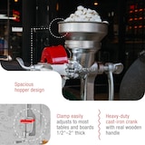 thumbnail of Victoria Getreidemühle Manuelle Gusseiserne Handmühle Mahlen von Kaffee Mais Einstellbare, VIC-30018, Chrom