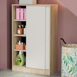 thumbnail of Briebe Armario Dormitorio, Multiusos, Baño, Mueble Cocina, Zapatero 2 Puertas Correderas 120x74x33 cm, Nova, Blanco