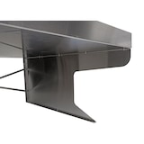 thumbnail of XL Mähroboter-Garage mit Pflanzkasten HWC-G60, Dach Unterstand für Rasenmäher, Metall 47x70x100cm ~ Edelstahl