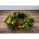 thumbnail of LED-Weihnachtskranz "NOEL" rot Für Aussen geeignet (Haustüre)