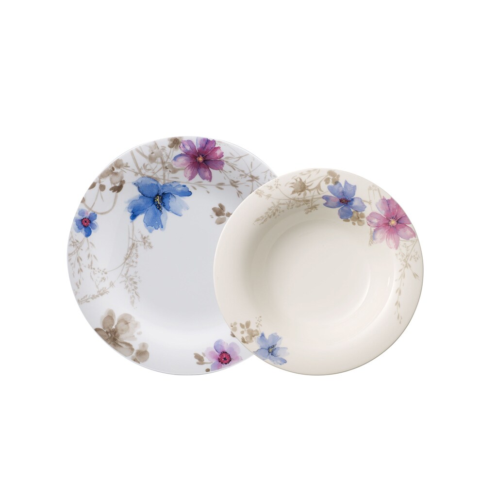 Villeroy & Boch Mariefleur Gris Basic Tafelservice 12-teilig