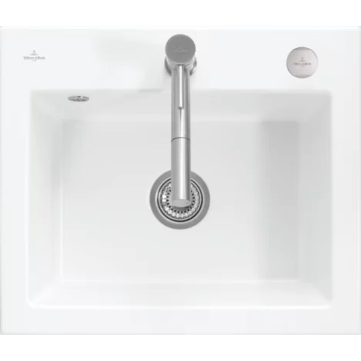 Villeroy&Boch Spülbecken, Küchenspüle Subway 60 S Weiß Alpin 600x510mm, Unterschrankbreite 60cm