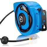 thumbnail of Avvolgitubo Aria Compressa Tubo Professionale Attacco 1/4\ Fissaggio Parete Muro Sistema Blocco Automatico Riavvolgitore Pressione 24 Bar 10 + 1 Mt"