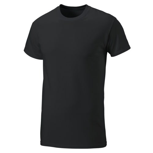 Work-T-Shirt schwarz, Gr. 4XL : 4XL : schwarz : 100% Baumwolle 180 g/m²