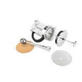 thumbnail of Milu 5082 French Press-Set Glas-Edelstahl (4-tlg.) 1000 ml