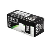 thumbnail of Maxell micro pilas planas Óxido de plata 1,55v - sr1130w 389 caja de 10 unidades