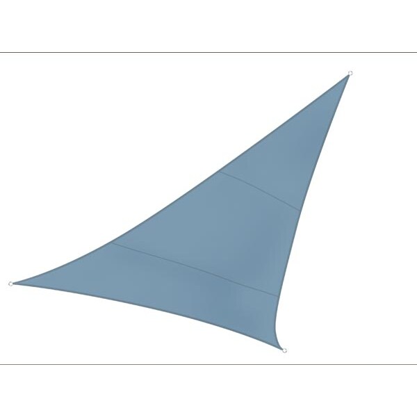 Voile d'ombrage, toile ombrage, toile extérieure terrasse, imperméable, protection contre UV, 3 anneaux en O en acier inoxydable, 5 x 5 x 5 m, 160