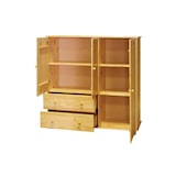 thumbnail of Möbilia Cómoda alta | com 3 portas, 2 gavetas | madeira de pinho | L 132 x P 43 x A 136 cm | lacado cor natural