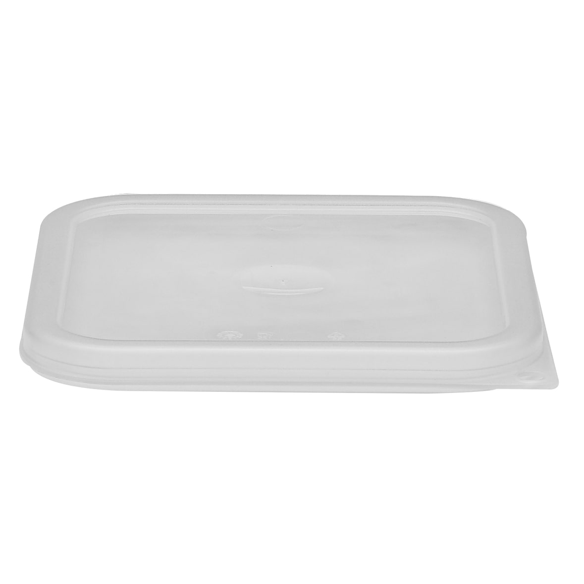 CAMBRO - SFC2SCPP-190 - Tampa para recipientes quadrados (não incluído) de 1,9 l. e 3,8 l. - 18,5 x 18,5 cm - Polipropileno Branco translúcido