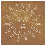 thumbnail of vidaXL Wanddecoratie tuin zonontwerp 55x55 cm cortenstaal