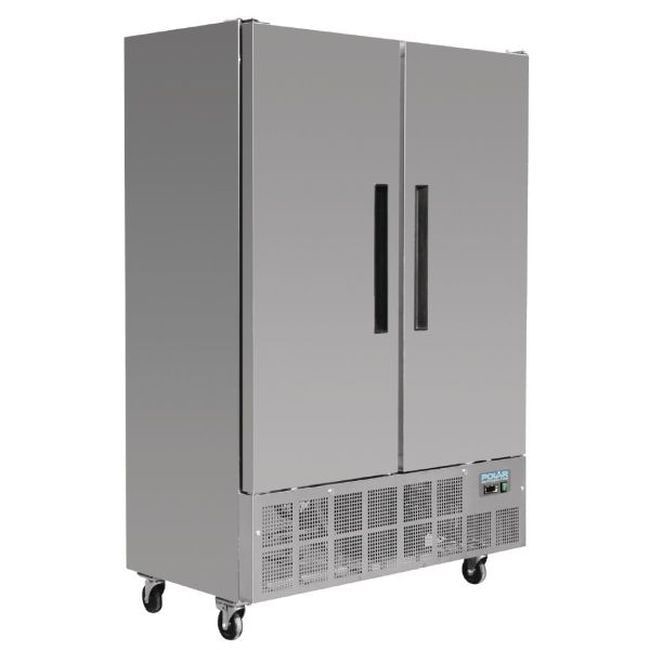 Armoire inox négative 960 Litres 2 portes GN 1/1, sur roulettes, 870 W, 220 V - MONO