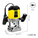 thumbnail of TROTEC Oberfräse PRTS 10-1200 Fräse fräsen Holz Kunststoff Leichtbaustoffe