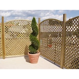 thumbnail of Pannello in legno di pino impregnato traliccio ad arco per recinzioni e decorazioni piante rampicanti LASA - 90x180 cm