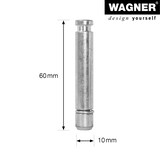 thumbnail of WAGNER Steckstift - Ø 10 mm, Höhe 60 mm, für Drehstuhl-Doppelrollen mit Aufnahme 10 mm, Stahl verzinkt - 11006201