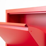 thumbnail of Pisa Schuhschrank mit 3 Klappen/Türen in Metall rot. Fertig montiert geliefert.