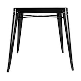 thumbnail of Bistro quadratischer Stahltisch schwarz - 660 mm