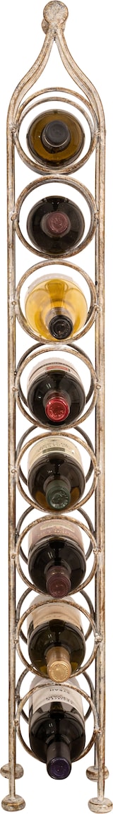 thumbnail of Biscottini Weinflaschenhalter - Schmiedeeiserner Flaschenhalter - Weinkeller - Flaschenhalter-Display Kapazität 8 Flaschen 105x15 cm