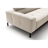 thumbnail of KAWOLA Sofá OHIO Sofá de esquina de pana fina blanco Recamiere derecha