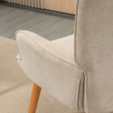 thumbnail of HOMCOM - Ohrensessel mit Hocker - 72L x 80B x 101H cm - beige