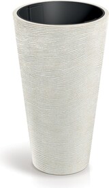 thumbnail of WellHome - Blumentopf aus Rotationsgeformtes Polyethylen 56L Ø60X100cm in farbe Sandweiß - Tubra Round SLIM