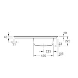 thumbnail of Villeroy&Boch Rechteckiges Spülbecken, Keramikspüle Timeline 60 Weiß Alpin, 100x51cm, reversibel