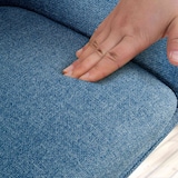 thumbnail of Lote de 2 sillas de tela Tipton Azul