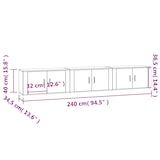 thumbnail of Helloshop26 - Mueble de TV multimedia de pared estantería aparador mueble de TV comedor salón dormitorio 3 piezas Sonoma 80 x 34,5 02_0029051