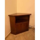 thumbnail of shopinnovativo -Mobile porta TV ad angolo con 2 ante arte povera in legno massello e mdf con rifinitura in noce lucido 72x63x80 H