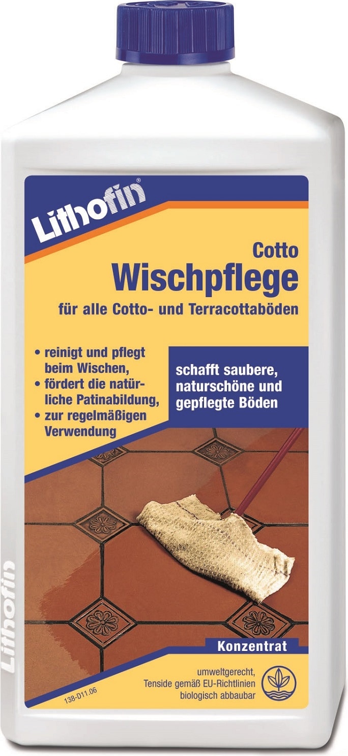 Lithofin Cotto Wischpflege  für alle Cotto und Terracottaböden 1 Liter