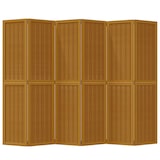 thumbnail of vidaXL Kamerscherm met 6 panelen massief paulowniahout bruin