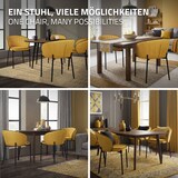 thumbnail of ML-Design Esszimmerstühle 6er Set Senf, Stoffbezug & Metallbeine
